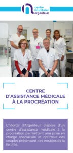 Flyer centre d’assistance médicale à la procréation